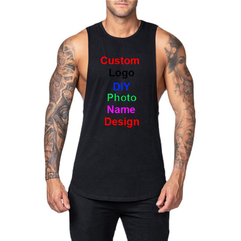 Tank Top Muscle - Diy Aangepaste Logo Merk Gym Tank